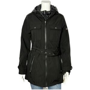 NWT Michael Kors Anorack‎ Rainwear Hooded coat jacket size MP M545644H74 $200